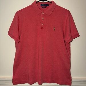 Ralph Lauren Men's Custom Slim Fit Red Sky Polo Shirt